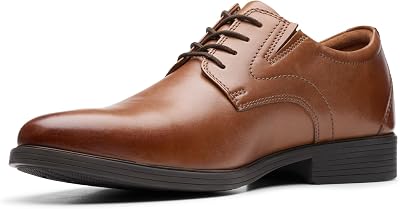 Herren Whiddon Plain Oxford-Schuh, Dunkelbraunes Leder, 42 EU