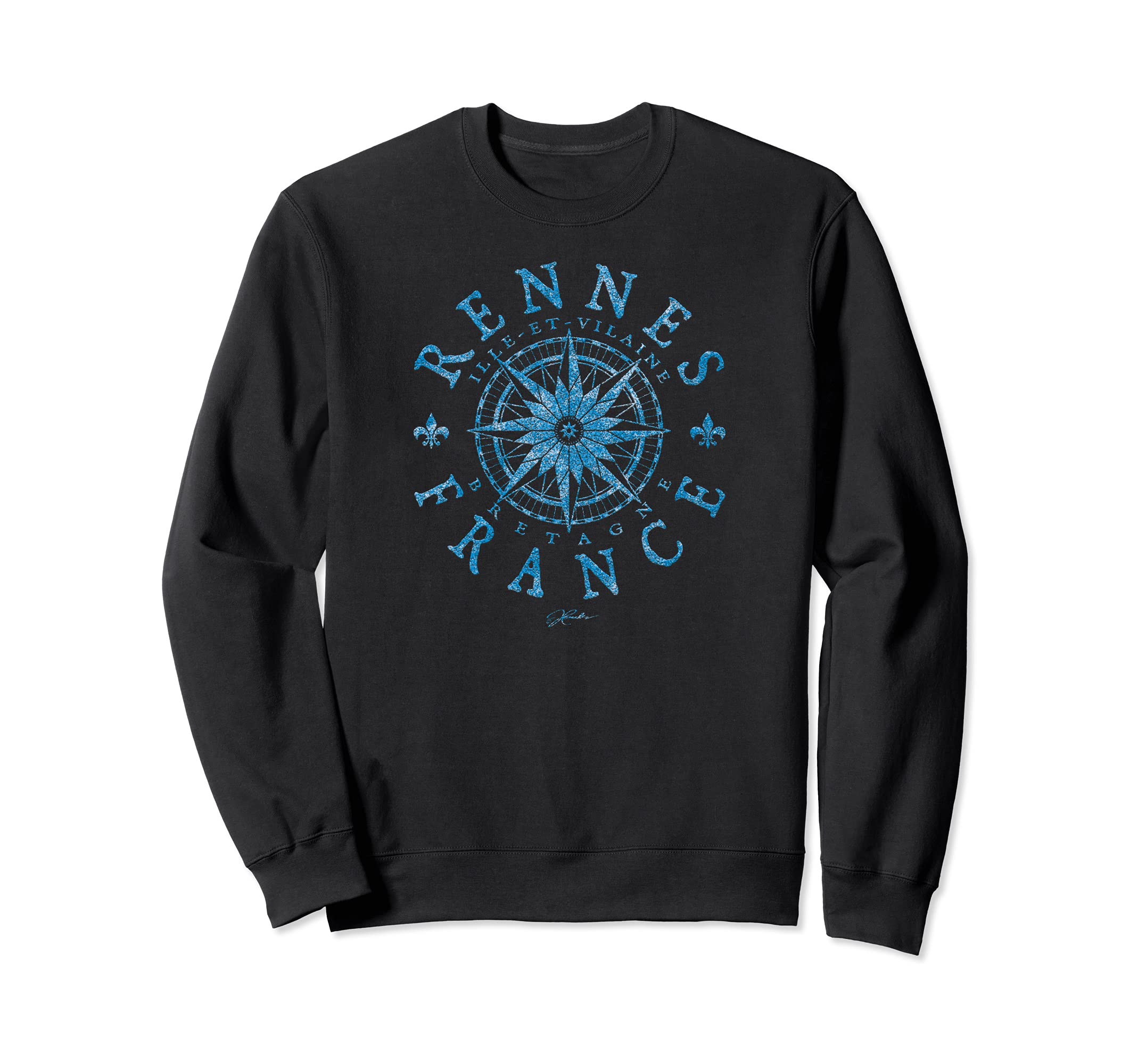 JCombs: Rennes, Brittany, France, Compass Rose Sweatshirt