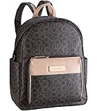 Amazon.com: Calvin Klein 2SM Logo Backpack, Brown/Khaki