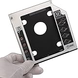 2nd HDD Caddy OLRICK 9.5mm SATA 2.5inch Hard Drive SSD HDD Caddy Tray - Suitable For Second Hard Disk Dell, HP, Lenovo, Asus, Laptop with CD / DVD Drive Slot Optical Bay (Screwdriver and Screws Included)
