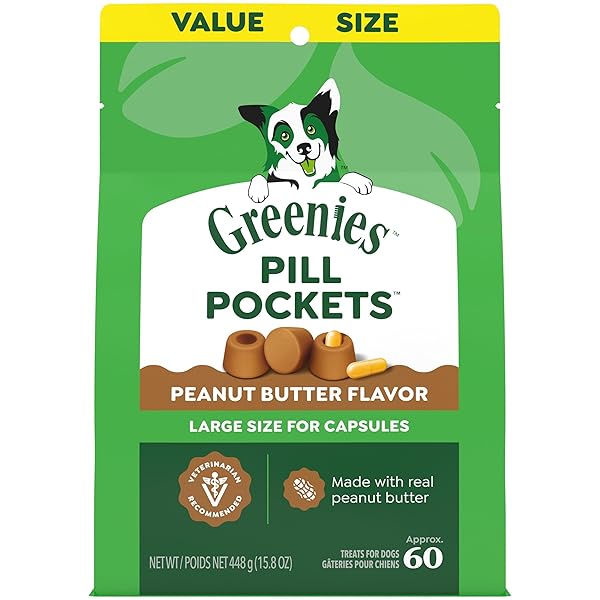 GREENIES PILL POCKETS FOR DOGS LARGE SIZE, DOG...