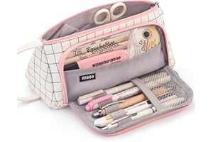 EASTHILL Big Capacity Pencil Case Pouch Pen Case Simple Stationery Bag School College Office Organizer for Teens Girls Adults Student