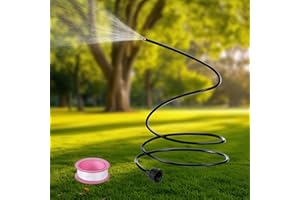 MOOCCI 79 Inch Hose Misters for Outside Patio Portable Standing Water Mister for Cooling Outdoor, Mist Stand Sprinkler Hose Attachment for Misting System, Garden,Backyard, Chicken Coop, Trampoline,Sunbathing