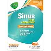 AXIV Non-Drowsy Sinus Medicine for Adults, Head Congestion, 24 Softgels | Maximum Strength cold medicine with nasal decongestant for sinus pressure, headache &amp; stuffy nose.
