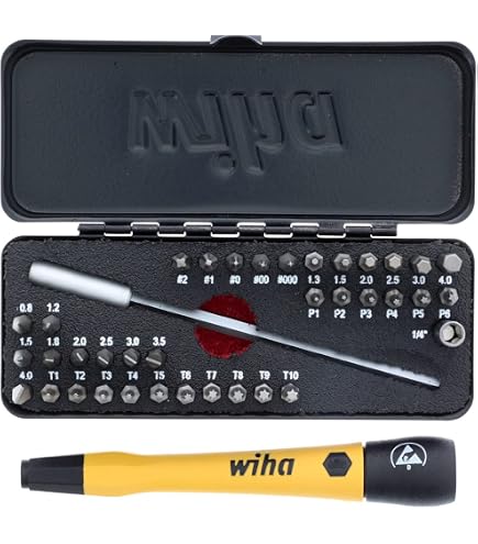Wiha Master Technician Micro Bit Set, ESD Safe, 40-Piece (75996