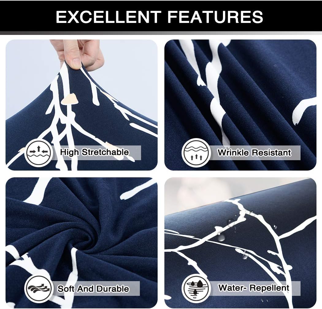 Lamberia Printed Sofa Cover Stretch Couch Cover Sofa Slipcovers for 4 Cushion Couch with Two Free Pillow Case (Tree Branch, Sofa 4 Seater): Home & Kitchen