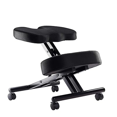 New Fabric Kneeling Chair with Orthopedic Back Pain UK Ubuy