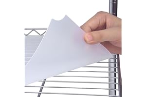 Slendor Wire Shelf Liner Value Pack of 5 Heavy Duty Waterproof Non-Adhesive Industrial Strength Plastic Mats for Tier Shelvin