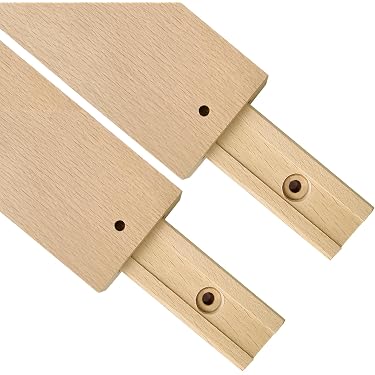 Classic Center Mount Drawer Tracks - 4 Pack Beech Wood Undermount ...
