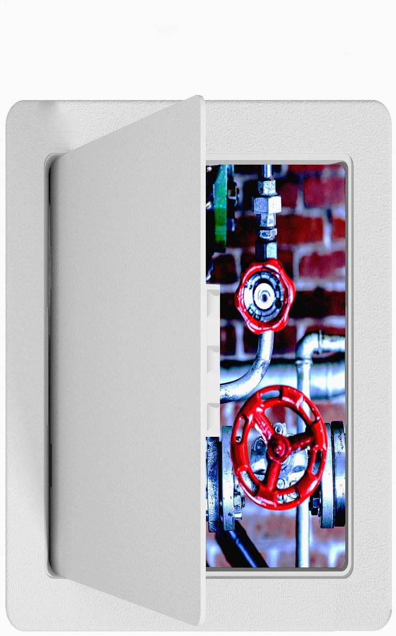 Sgoot Reinforced Access Panel for Drywall Plastic Hinged Access Doors Attic Plumbing Ceiling Home Depot 6 x 9 Inch