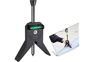 Yoopin Pipe Center Finder, Magnetic Centering Head Tool to Measure Pipe Diameter 0.5" to 4", Y-Shape Design with Adjustable Dial Bubble Protractor for Pipefitters & Plumbers（black）