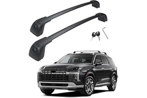 Autekcomma Heavy Duty Roof Rack Crossbar fit for Hyundai Palisade 2019-2023 SE SEL XRT Limited Calligraphy(Night) Thicker Aluminum Crossbar Body with Upgraded Anti-Theft Locking Mechanism
