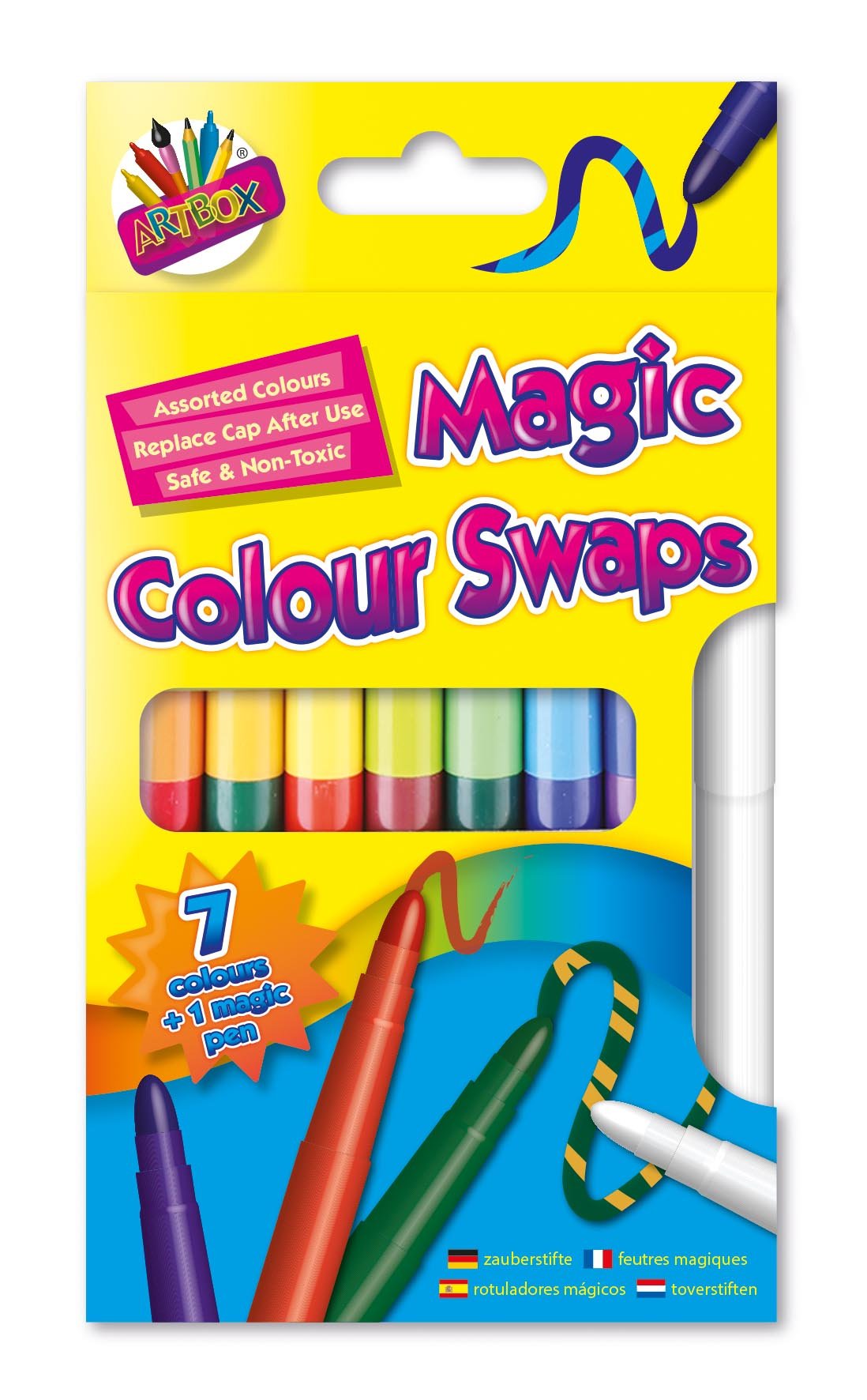 THE ART BOXArtbox Magic Colour Swap Fibre Pen (Pack of 8)
