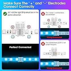 WENHSIN 10-Packs 4-Pin LED Connectors for LED Strip