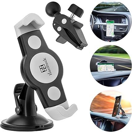 Amazon Com 4 In 1 Car Mount For Phone Cradle 360 Rotation By One Quick Release Button Super Steady Air Vent Phone Holder Fit With Dashboard Windshield Air Vent