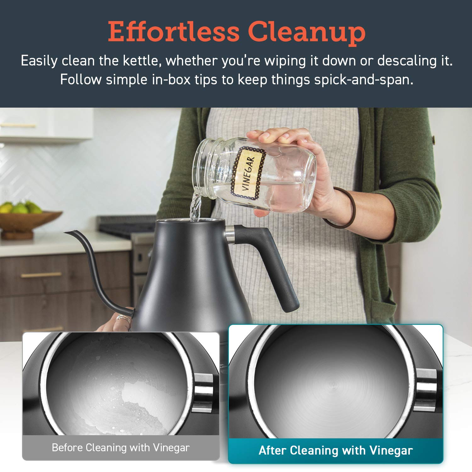 COSORI Electric Gooseneck Kettle with 5 Variable Presets, Pour Over