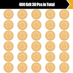 BOSHCRAFT 30 Pcs Sanding Discs, 400 Grit 5 Inch