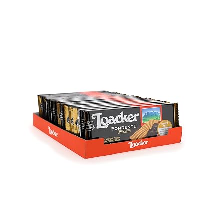 Loacker Premium Fondente Dark Chocolate Wafers, 150g/5.29oz., pack of 18