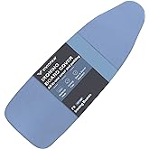 VividPaw Ironing Board Cover and Pad 18x49, Extra Wide, Thick Padding | Elastic Edge, Easy Fit, Silicone Coated, Scorch Resistant, Heat Reflective, Heavy Duty Iron Board Covers (Blue, 18" x 49")