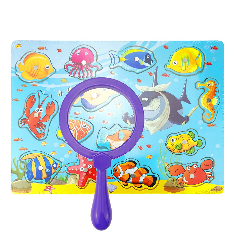Kids Jumbo Magnifying Glass with Stand- 6 Pieces,Ages 3+, Easy Grasp Primary Science Magnifiers with Stand,Science Classroom Accessories, Teacher Supplies, Observation Toys for Kids