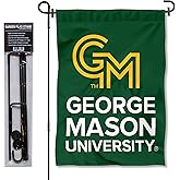 George Mason Patriots Garden Flag with Pole Stand Holder
