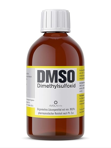 DMSO von AVIOLAforte | Dimethylsulfoxid mit 99,9% pharmazeutischer Reinheit aus Deutschland | Braunglas Apothekenflasche | 10