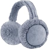 Zsedrut Winter Women Earmuff Foldable Ear Warmer Fluffy Ear Cover Warm Outdoor