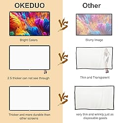 Projector Screen, 72Inch Outdoor Projector