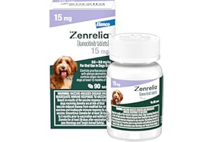 Zenrelia (ilunocitinib Tablets) | Once Daily Prescription Itch Relief for Dogs | 15 mg mg (90 Count)
