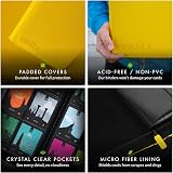 Vault X 9 Pocket Zip Binder 360 Cards Exo-Tec Yellow 20 Pages view 6
