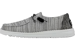 HEYDUDE Women's Wendy Canvas, Women’s Shoes, Women's Slip-on Loafers, Comfortable & Light-Weight