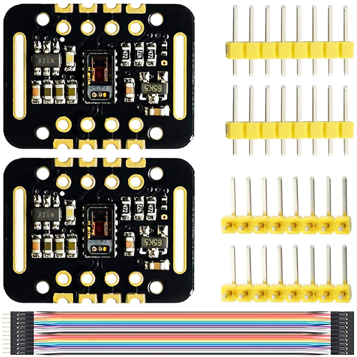 Youmile 2 pcs MAX30102 Heart-Rate Sensor Module Detection Blood Oxygen Concentration Compatible with DuPont Cable pin header