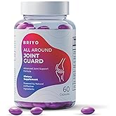 Briyo Joint Health Supplement All Around Joint Guard- with Collagen, Hyaluronic Acid, MSM & Boswellia, Quercetin, Bromelain and More for Cartilage, Joint Health & Flexibility, 30 Capsules