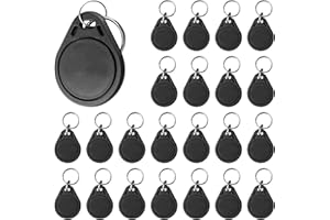 JOJOCY 100pcs Rewriteable UID Key Fobs, Smart Keys for Door Access 13.56MHz Key Fobs Mi-Fare 1K S50 NFC Tags ABS Cards ISO 14