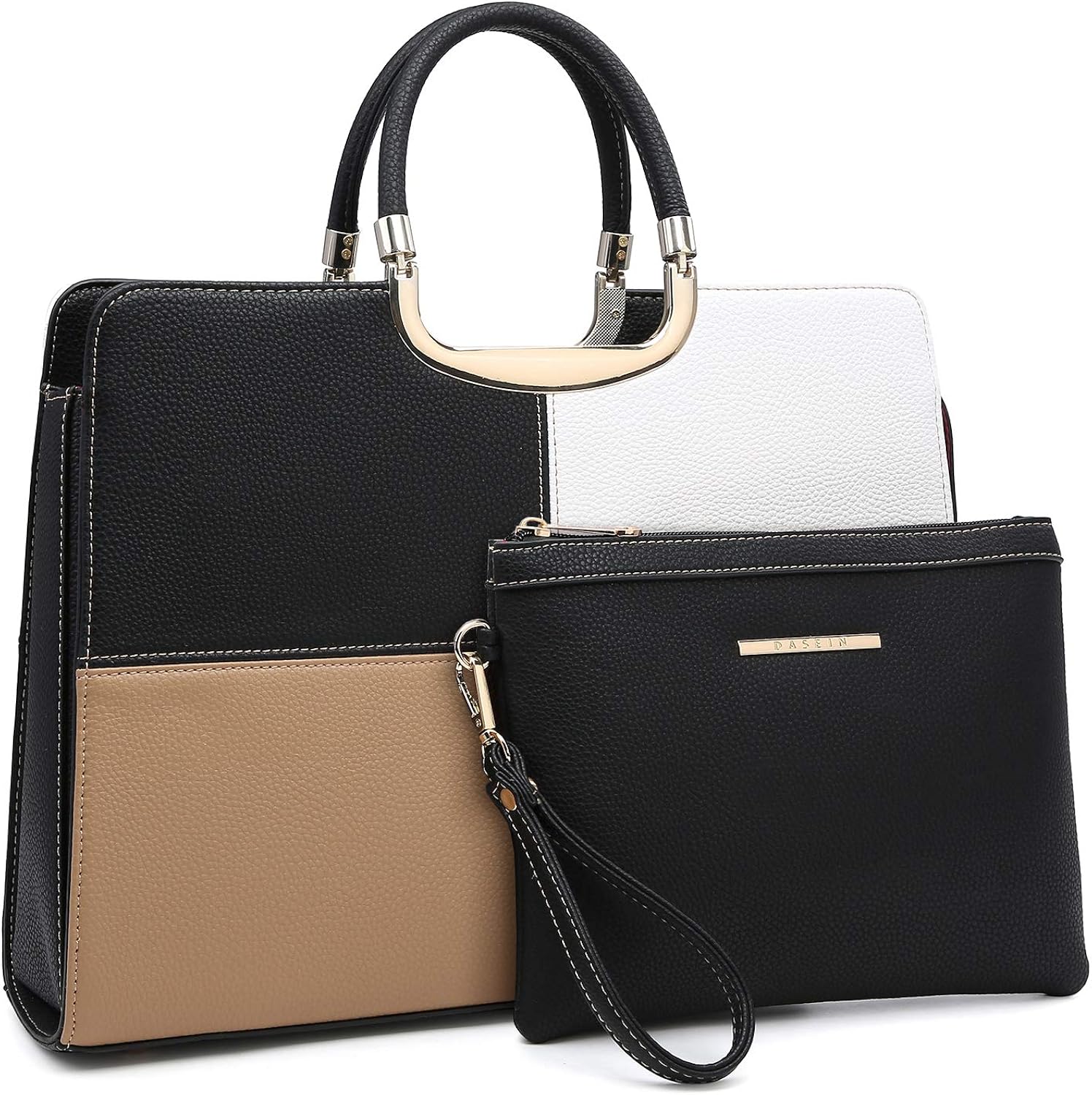 Women's Handbag Top Handle Shoulder Bag Tote Satchel Purse Work Bag with Matching Wallet