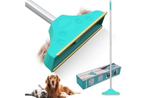 fophop Pet Hair Remover for Carpet, Long Handle Carpet Rake for Dog Cat Hair Removal,Reusable Design Carpet Scraper Rake for Couch,Stairs,Car Mats