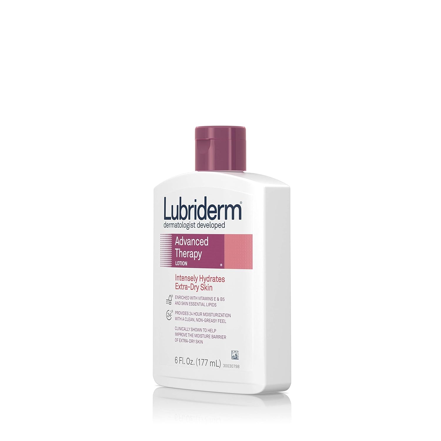 Lubriderm Advanced Therapy Moisturizing Lotion with Vitamins E and B5, Deep Hydration for Extra Dry Skin, Non-Greasy Formula, 6 fl. oz : Beauty