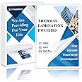 500 Pack 5mil 2.25“x3.75" Thermal Laminating Pouches Badge Laminate Pouches Clear Laminated Luggage Tags Printable Laminator Pouches for Business Permits Cards (200, 4"x6"-5mil)