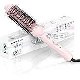 Thermal Brush,1.5 inch Heated Round Brushes,Non-Blowing Heated Brush,Dual Voltage CurlingBrush,Dual PTC Fast Style HeatedBrush,Ceramic Thermal RoundBrush Makes Hair Shinier & Smoother,Pink