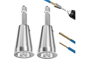 AIKYCIU 2PCS Wire Twister Tool for Drill, Wire Nut Twister for Electrical Power Drill, 6mm Hex Shank Cable Wire Twisting Tool Wire Twister Wire Connector for 9-22 AWG