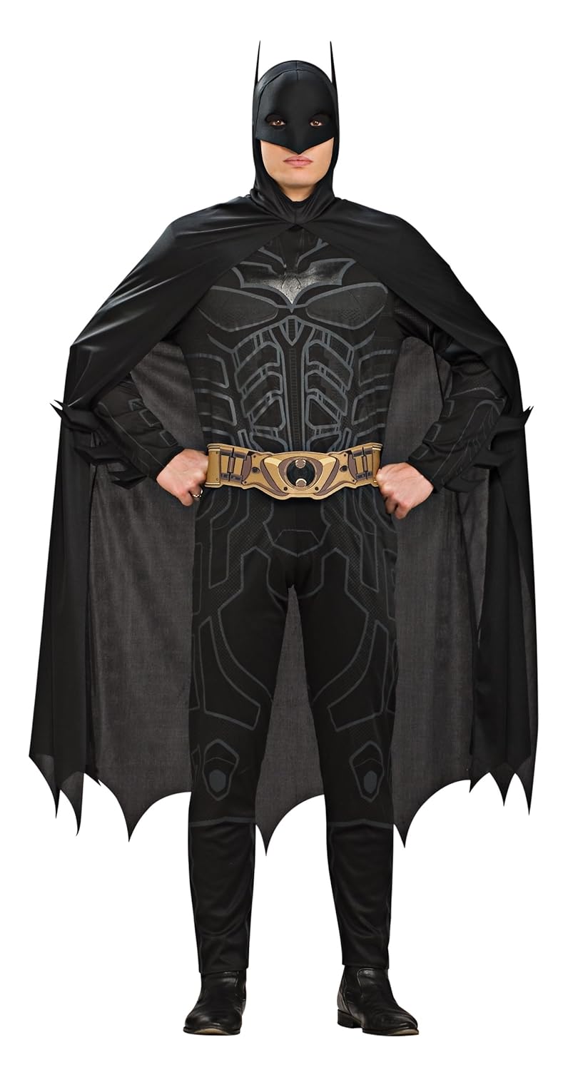 Batman The Dark Knight Rises Adult Batman Costume, Black, Large Clothing