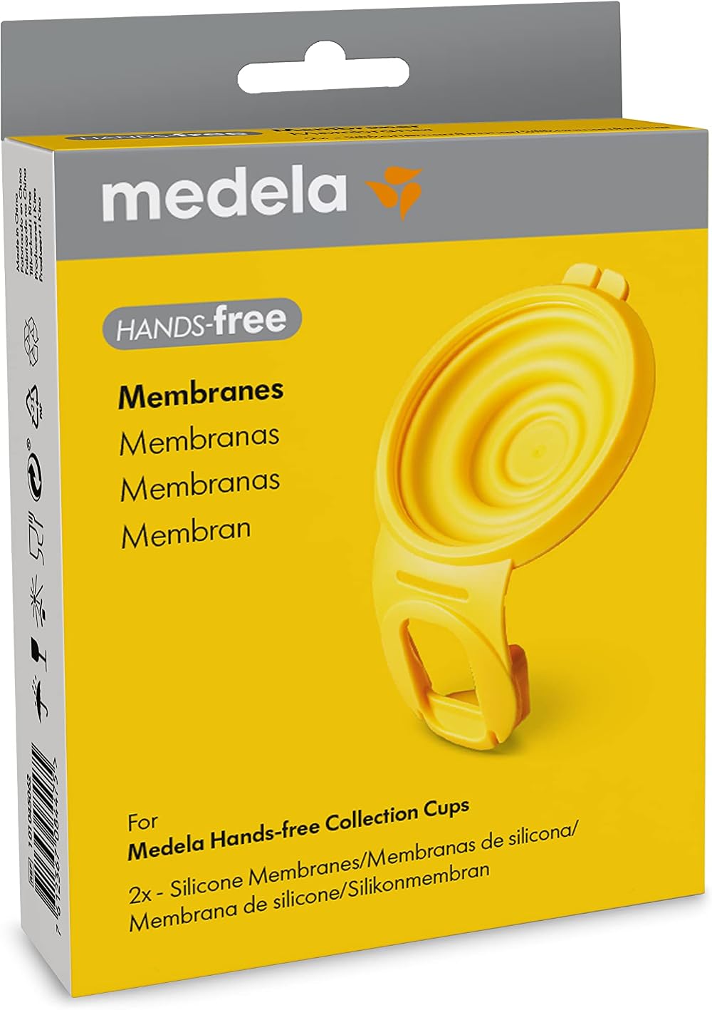 Medela Hands-Free Membranes 2X Silicone Replacement for Freestyle Cups