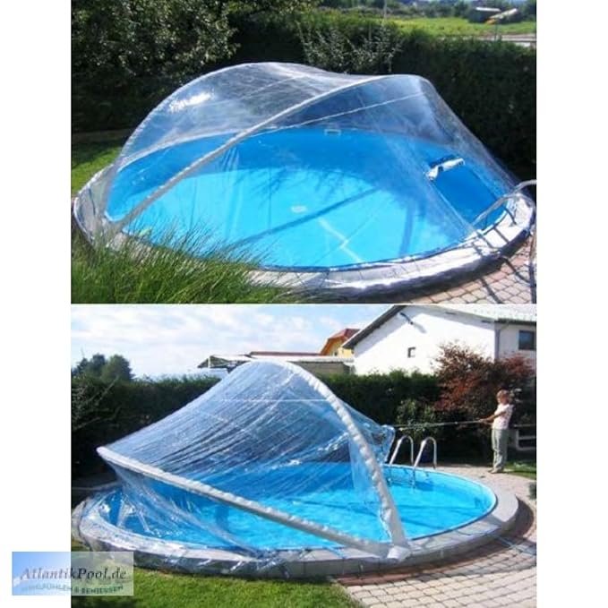 Купол над бассейном своими руками из пвх труб схема