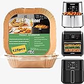 Air Fryer Liners Disposable for CHEFMAN Air Fryer, Power XL Air Fryer Liners, 6 qt 8QT Air Fyrer Liners, 9.5 inch Parchment Paper Liners for 10 Qt 12-Quart Air Fryer Oven