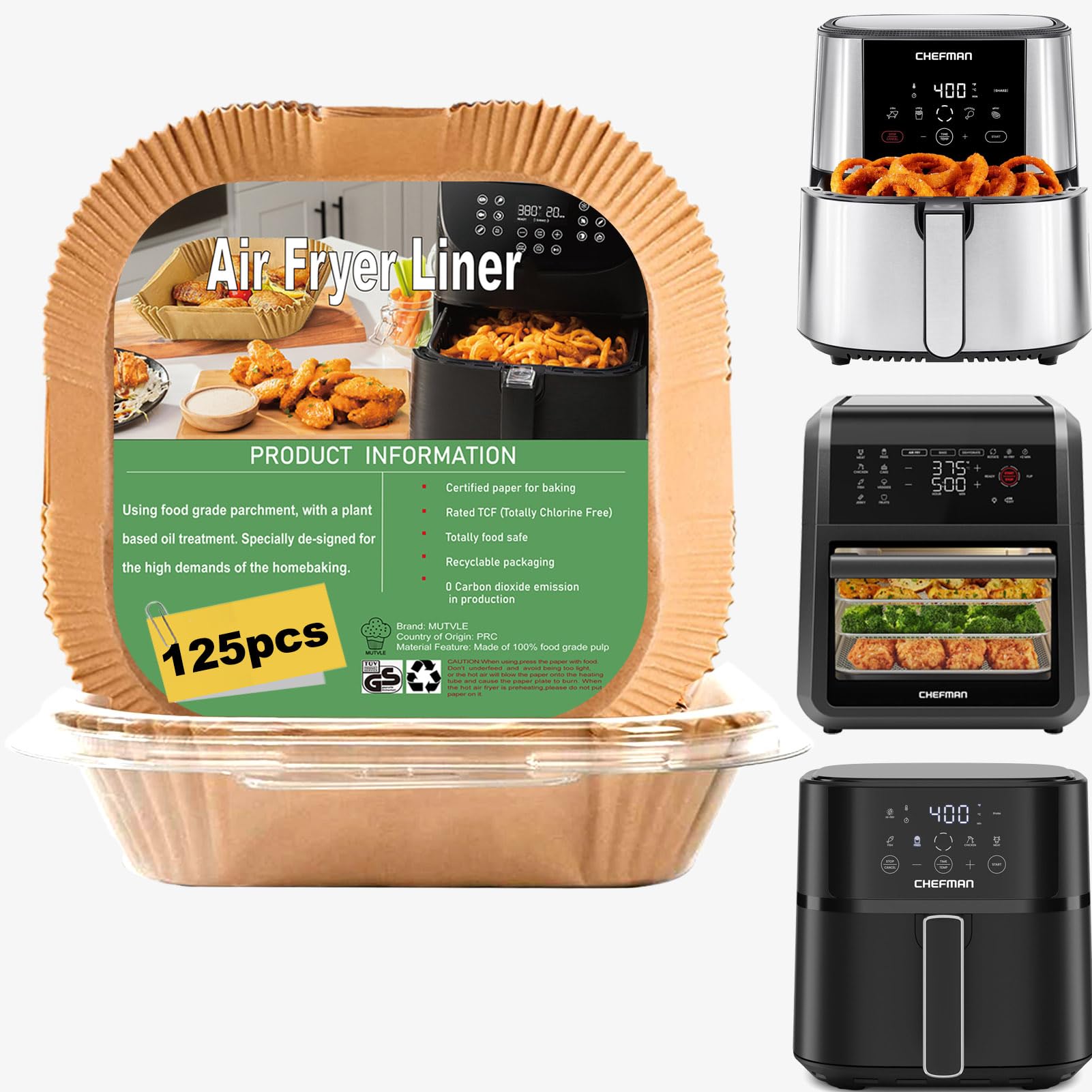 Air Fryer Liners Disposable for CHEFMAN Air