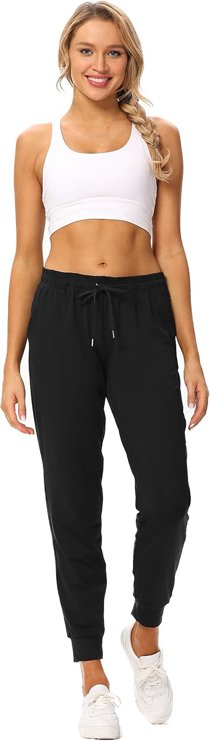 Houmous Joggers Pants Drawstring Active Yoga Sweatpants Workout Lounge Pants with 4 Pockets : Clothing