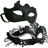 Kurmingary Couple Masquerade Mask Set, Venice Party Mask, Ancient Greek Roman Warrior Venetian Half Face Masks