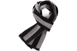 FULLRON Men Winter Scarf Soft Warm Long Cashmere Feel Scarves