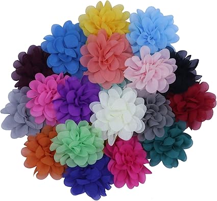 chiffon flower headband