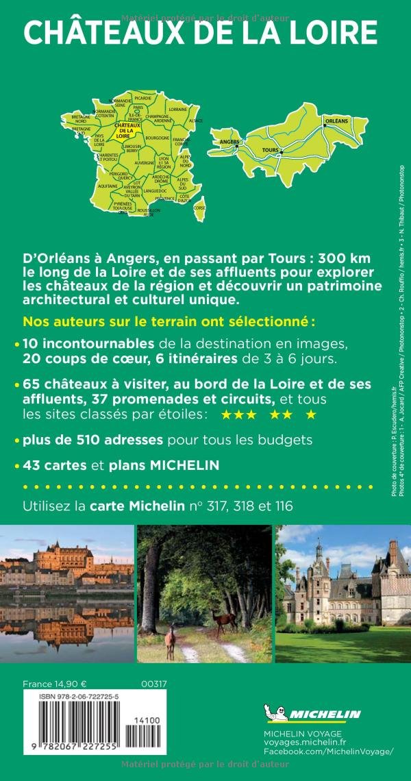 Amazon Fr Guide Vert Chateaux De La Loire Michelin Michelin Livres